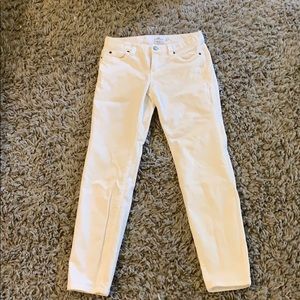 White corduroy pants